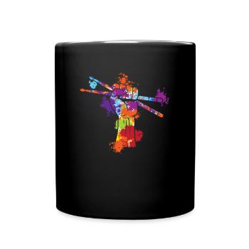 Pilons Splash Art - Mug uni - noir - Devant