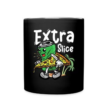 Extra slice - Full Colour Mug - black - Front