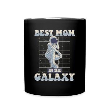 Meilleure maman dans le vaisseau spatial Galaxy Taikonaut - Mug uni - noir - Devant