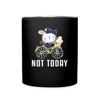Pas aujourd’hui Vélo Cycliste Cycliste Vélo - Mug uni - noir - Devant