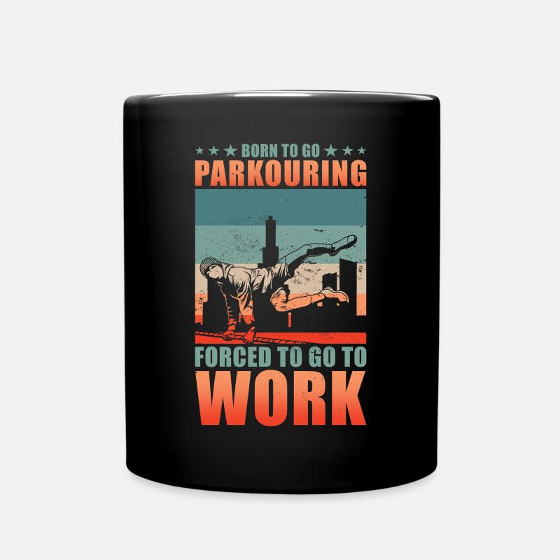 Parkour Cadeau Garçon - Mug uni - noir