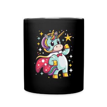 Licorne Super-héros Licornes Licorne Bébé Licorne - Mug uni - noir - Devant