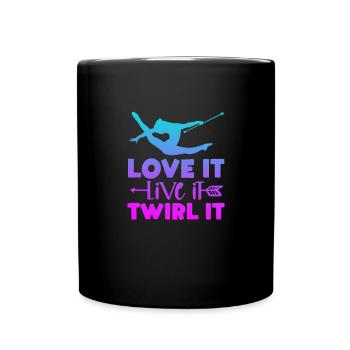 Baton Twirling Gymnastique Gymnastique Cadeau - Mug uni - noir - Devant