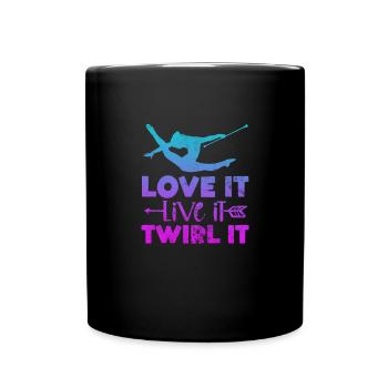 Baton Twirling - Full Colour Mug - black - Front