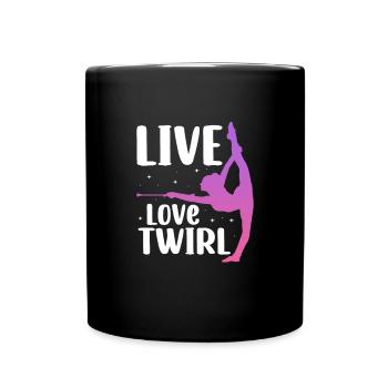 Baton Twirling Gymnastique Gymnastique Cadeau - Mug uni - noir - Devant