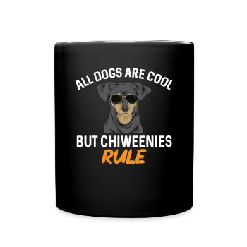 Chiweenie Chien - Mug uni - noir - Devant