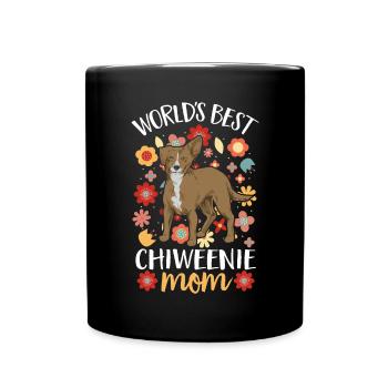 Chiweenie Chien - Mug uni - noir - Devant