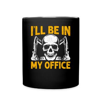 Drôle d’opérateur de pelle HEO - Mug uni - noir - Devant