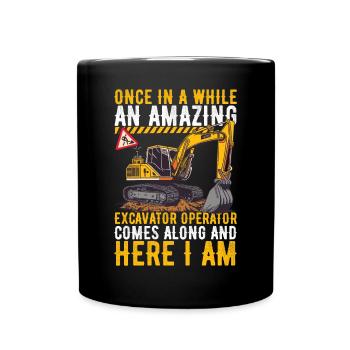 Drôle d’équipement lourd HEO - Mug uni - noir - Devant