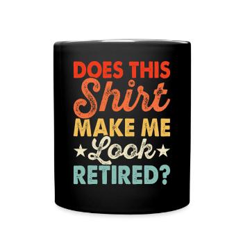 Pensioner pension - Full Colour Mug - black - Front
