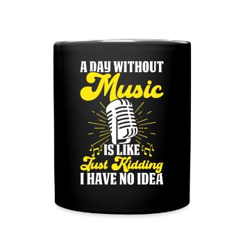 Singing Singer - Full Colour Mug - black - Front