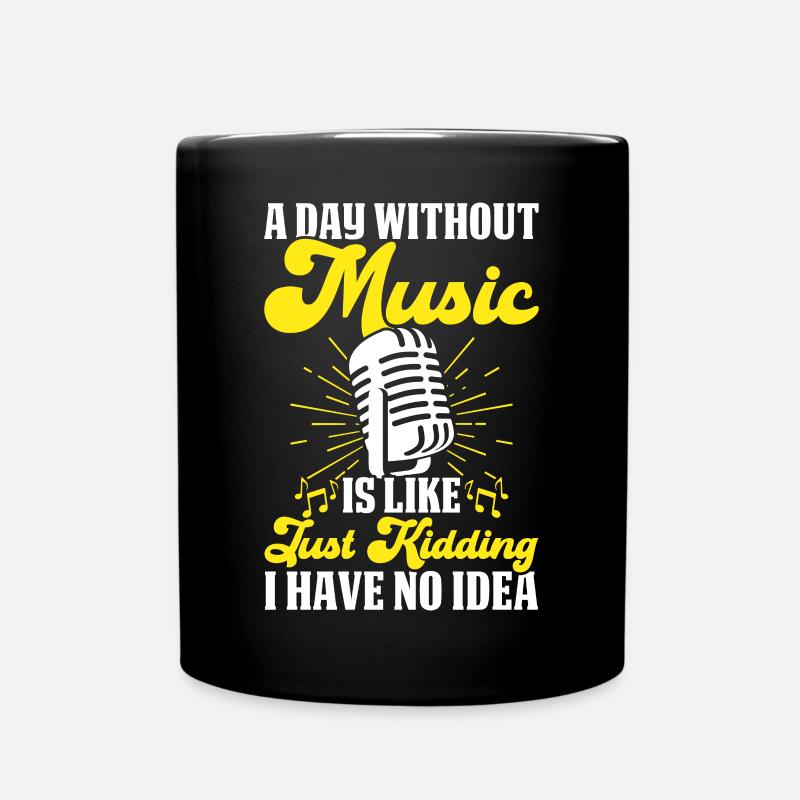 Singen Sänger - Tasse einfarbig - Schwarz