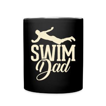 Nageur Natation Papa Papa Papa Papa - Mug uni - noir - Devant