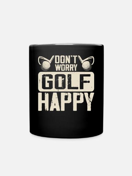 Golf Golfer - Tasse einfarbig - Schwarz
