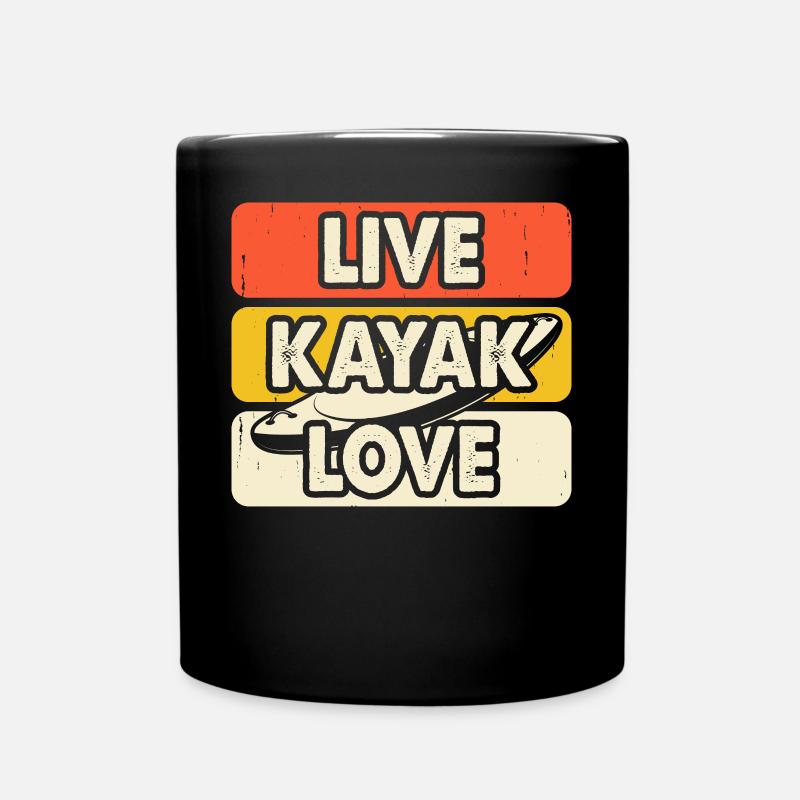 Kayak Kayaker Kayaker - Full Colour Mug - black