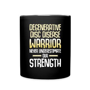 DDD Awareness Month Degenerative - Full Colour Mug - black - Front