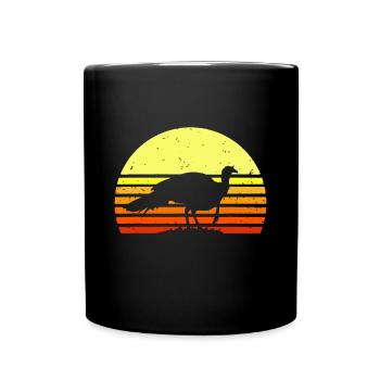 Chasse à la dinde Retro Sunset Upland Bird Hunter - Mug uni - noir - Devant