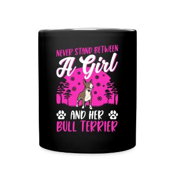 Bull Terrier Fille Miniature Bull Terrier - Mug uni - noir - Devant