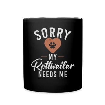 Rottweiler Gifts - Full Colour Mug - black - Front