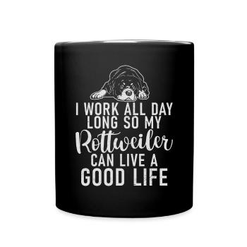 Rottweiler Gifts - Full Colour Mug - black - Front