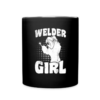 Soudeur - Mug uni - noir - Devant