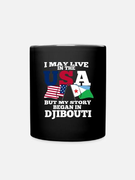 Djibouti Amérique USA Cadeau - Mug uni - noir
