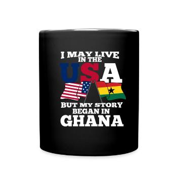 Ghana America USA Cadeau - Mug uni - noir - Devant