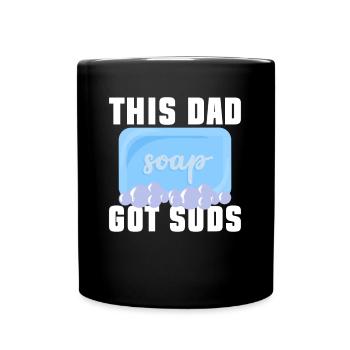 Savonnerie Papa Savon Bouilloire Disant Papa - Mug uni - noir - Devant