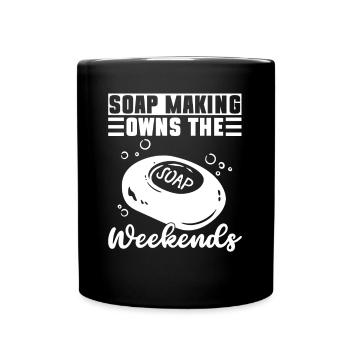 Soap making father soap boiler saying dad - Full Colour Mug - black - Front