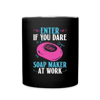soap soap making soap maker soap boiler - Full Colour Mug - black - Front