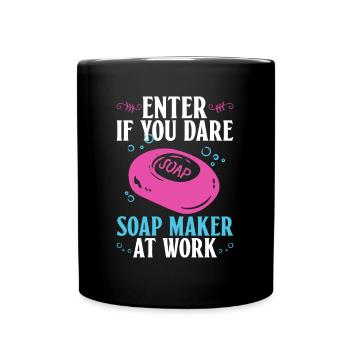 soap soap making soap maker soap boiler - Full Colour Mug - black - Front