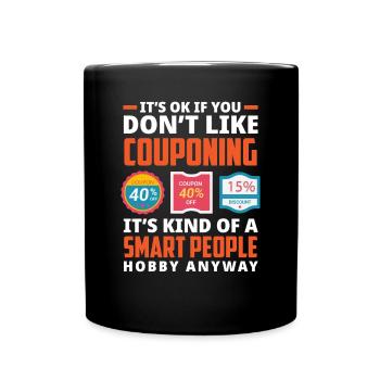 Funny Extreme Couponing Coupon Gift - Full Colour Mug - black - Front