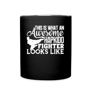 Hapkido Awesome Hapkido Fighter Looks Like - Full Colour Mug - black - Front