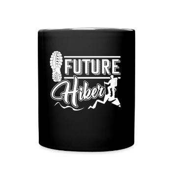 Hiking Future Hiker - Full Colour Mug - black - Front