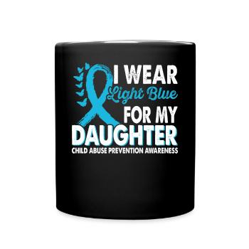 Portez du bleu clair pour le Mois de l’Illumination - Mug uni - noir - Devant