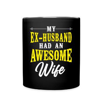 Happy Divorce Party My Ex Husband - Full Colour Mug - black - Front