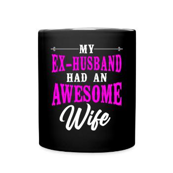 Happy Divorce Party My Ex Husband - Full Colour Mug - black - Front