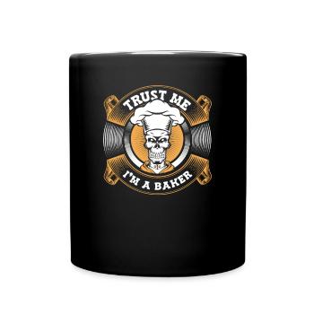 Trust Me I'm A Baker Hobby Baker Bakery - Full Colour Mug - black - Front