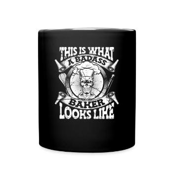 This Is What A Badass Baker Looks Like Confectioner - Full Colour Mug - black - Front