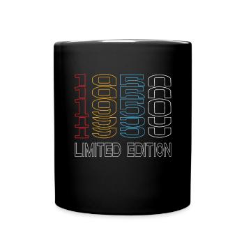 Limited Edition 1950 Geburtstag 1950 Vintage Retro - Tasse einfarbig - Schwarz - Vorne