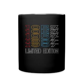 Limited Edition 1957 Geburtstag 1957 Vintage Retro - Tasse einfarbig - Schwarz - Vorne