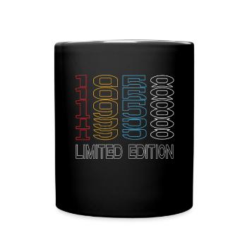 Limited Edition 1958 Geburtstag 1958 Vintage Retro - Tasse einfarbig - Schwarz - Vorne
