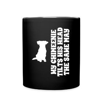 Chiweenie Chien - Mug uni - noir - Devant