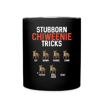 Chiweenie Chien - Mug uni - noir - Devant