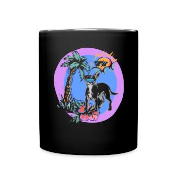 Chiweenie Chien - Mug uni - noir - Devant