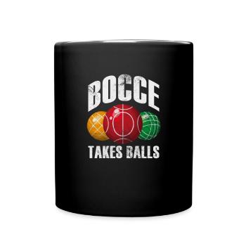 Boccia - Tasse einfarbig - Schwarz - Vorne