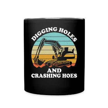 Drôle de pilote de pelle HEO - Mug uni - noir - Devant