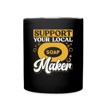 soap soap making soap maker soap boiler - Full Colour Mug - black - Front