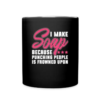 Savon Fabrication de savon Fabricant de savon Fabricant de savon - Mug uni - noir - Devant