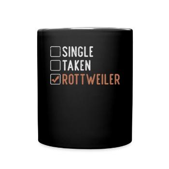Rottweiler Gifts - Tasse einfarbig - Schwarz - Vorne